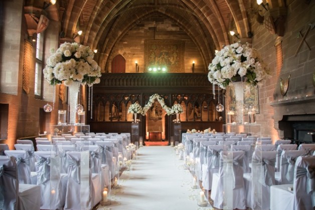 Wedding photography Cheshire Peckforton Castle
