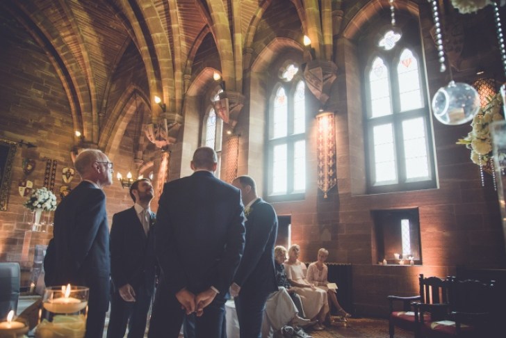 Wedding photography Cheshire Peckforton Castle