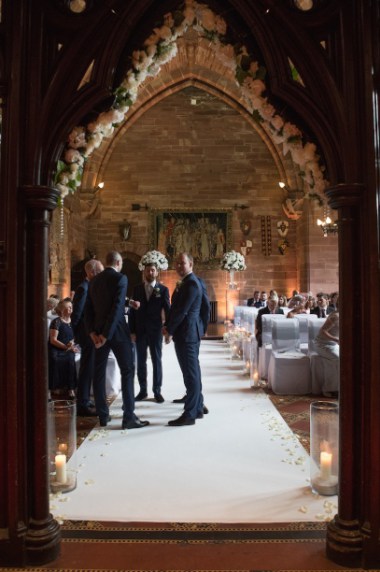Wedding photography Cheshire Peckforton Castle
