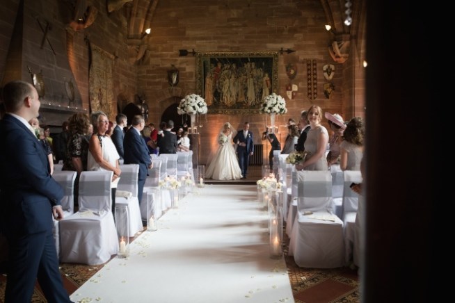 Wedding photography Cheshire Peckforton Castle