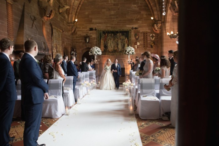 Wedding photography Cheshire Peckforton Castle