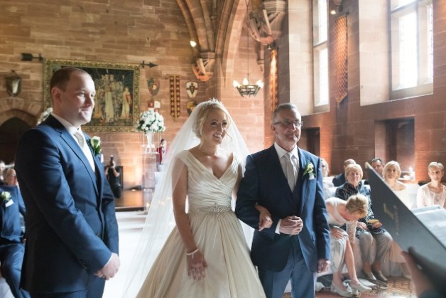 Wedding photography Cheshire Peckforton Castle