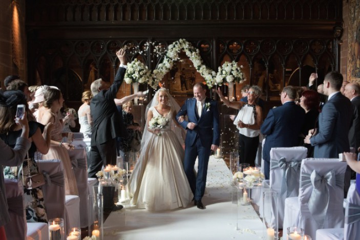 Wedding photography Cheshire Peckforton Castle