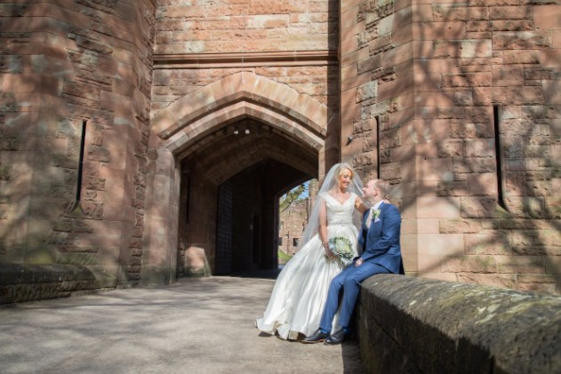 Wedding photography Cheshire Peckforton Castle