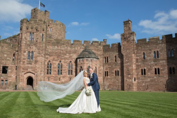 Wedding photography Cheshire Peckforton Castle