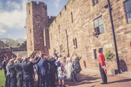 Wedding photography Cheshire Peckforton Castle