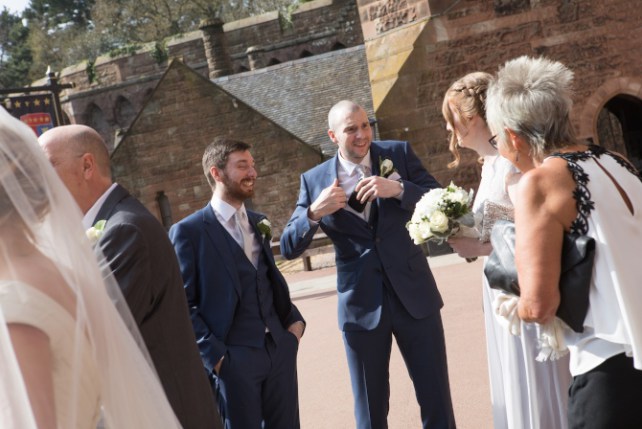 Wedding photography Cheshire Peckforton Castle