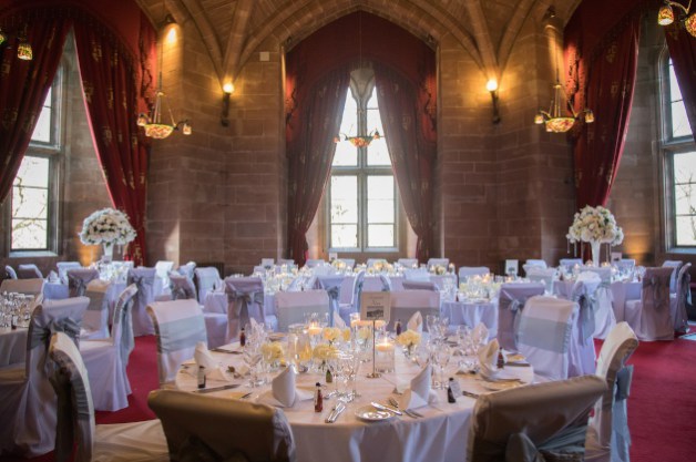 Wedding photography Cheshire Peckforton Castle