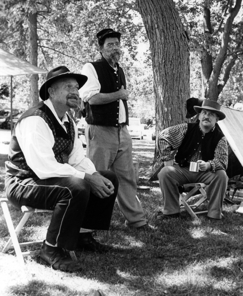 Company B answers questions about Union Army life during the Civil War.