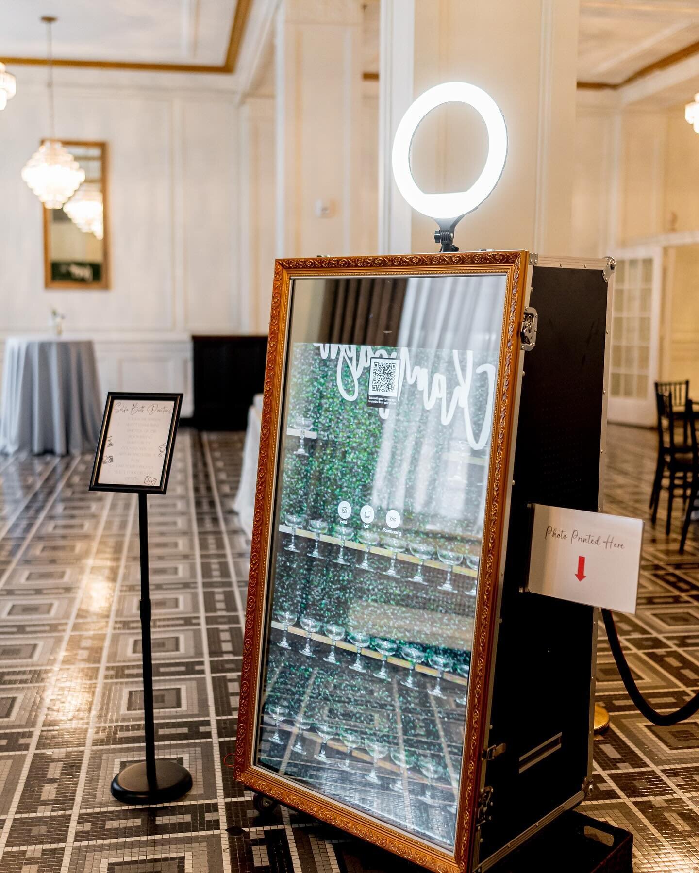 A little Selfie Booth appreciation post 📸

Our in-house photo booth is the perfect way to elevate you and your guests experience on your big day. Customize with a sign, some props, and one of our two backdrop options. Best part- it&rsquo;s INCLUDED 