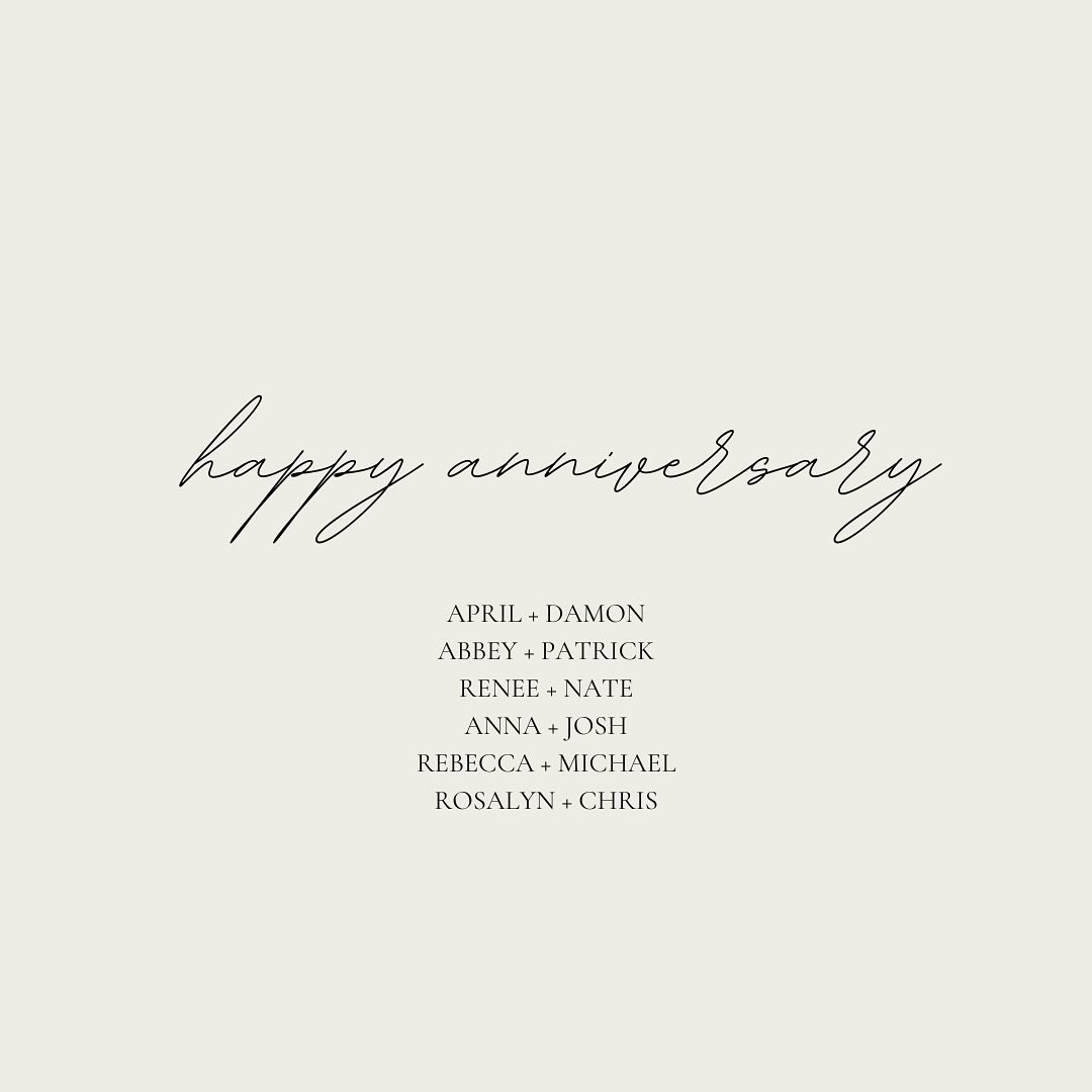 Happy Anniversary to our December 2023 couples ❤️