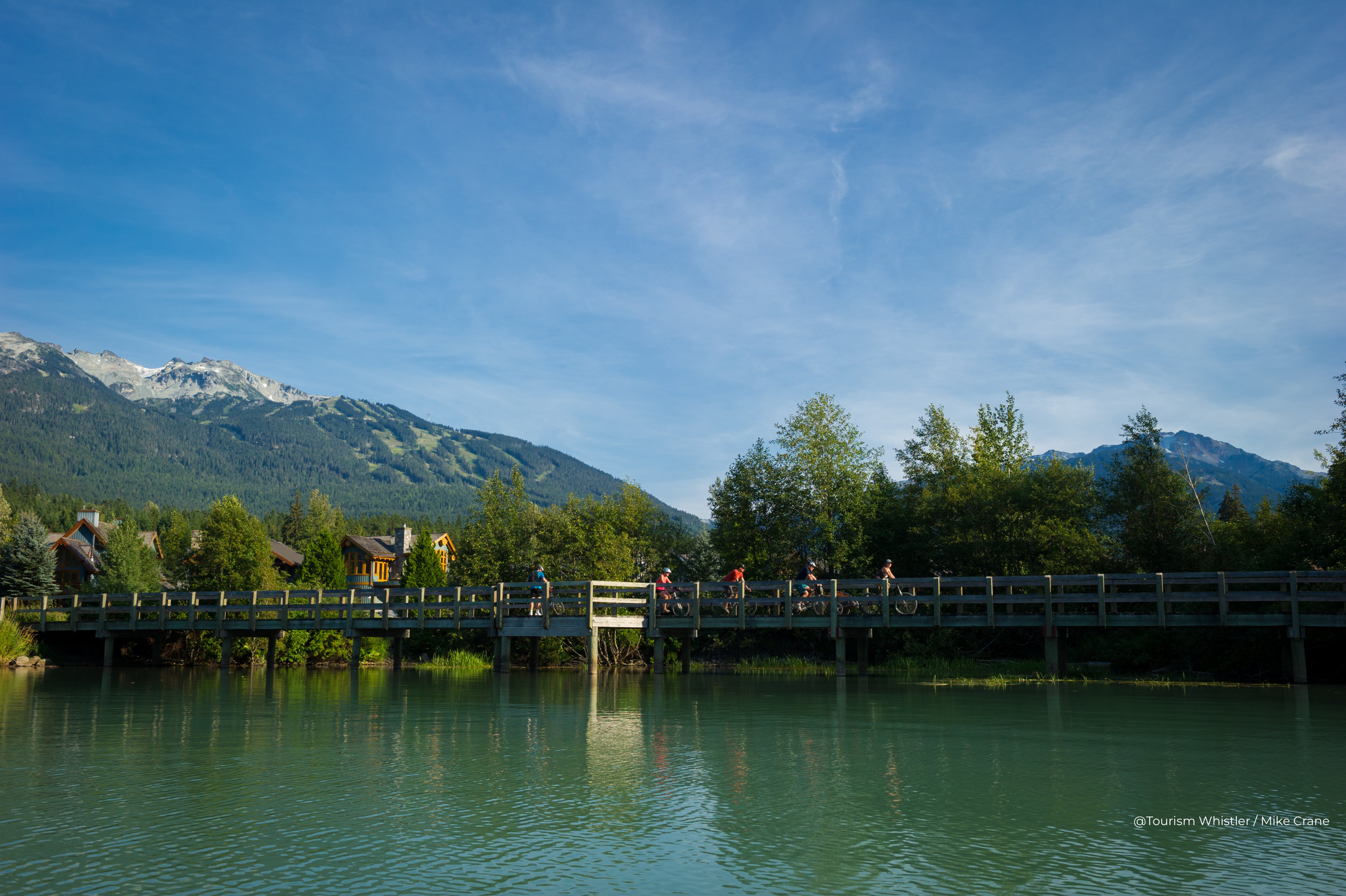 Cycling the valley trail along Green Lake