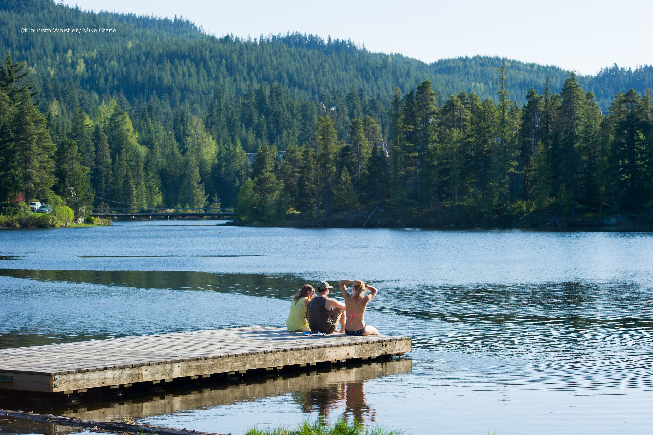 Taking in the view from Alpha Lake Park