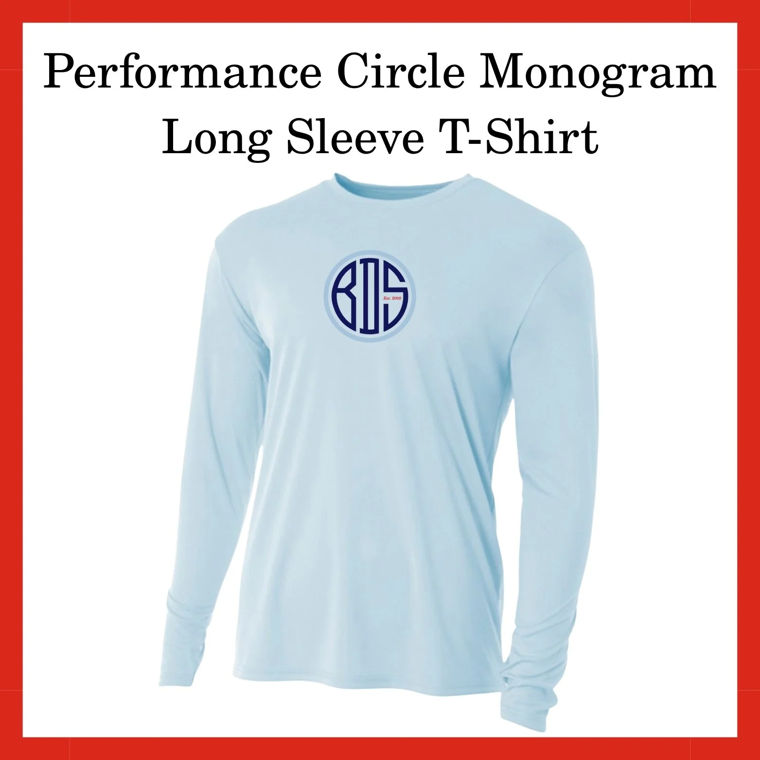 Performance Monogram Long Sleeve T-Shirt