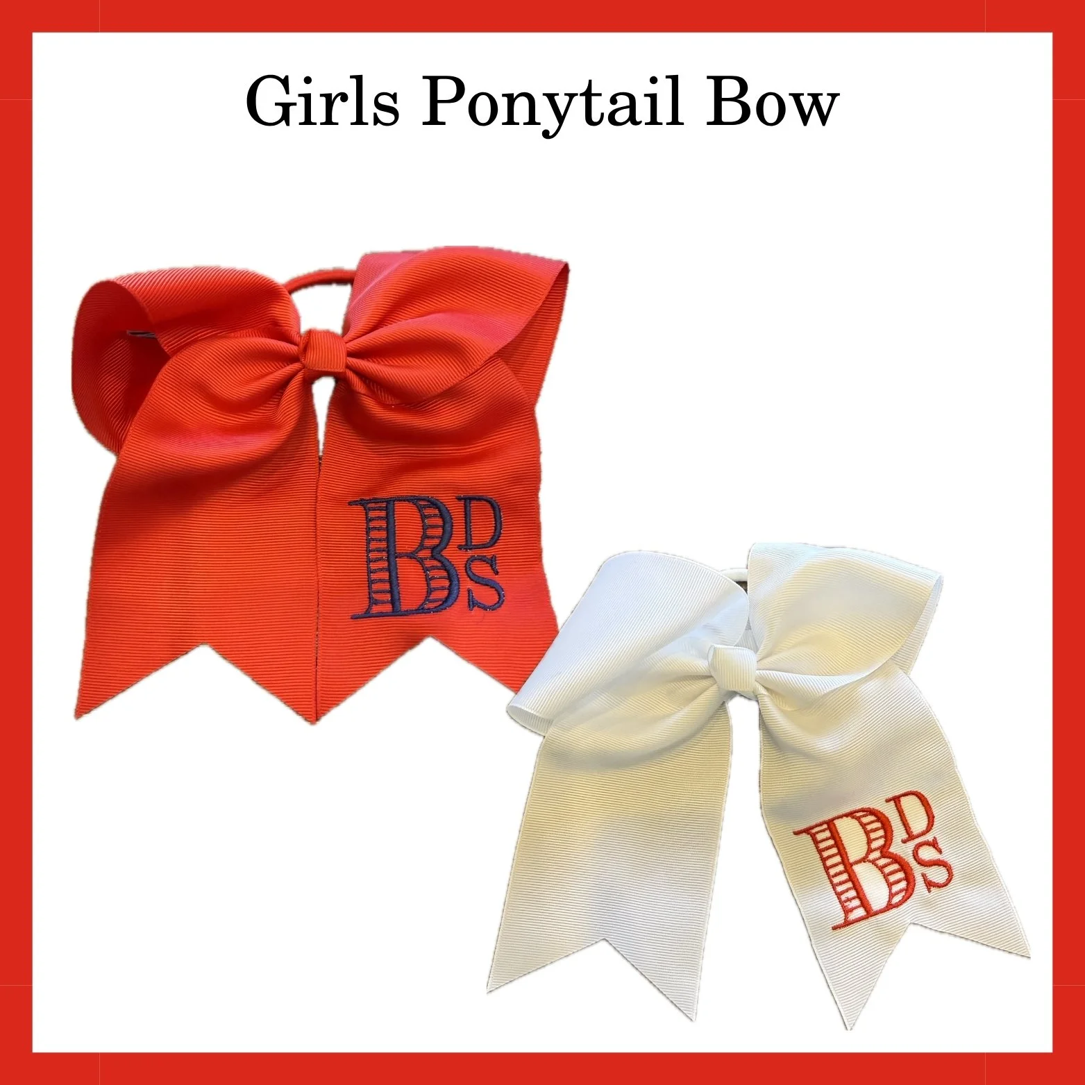 Girls Ponytail Bow