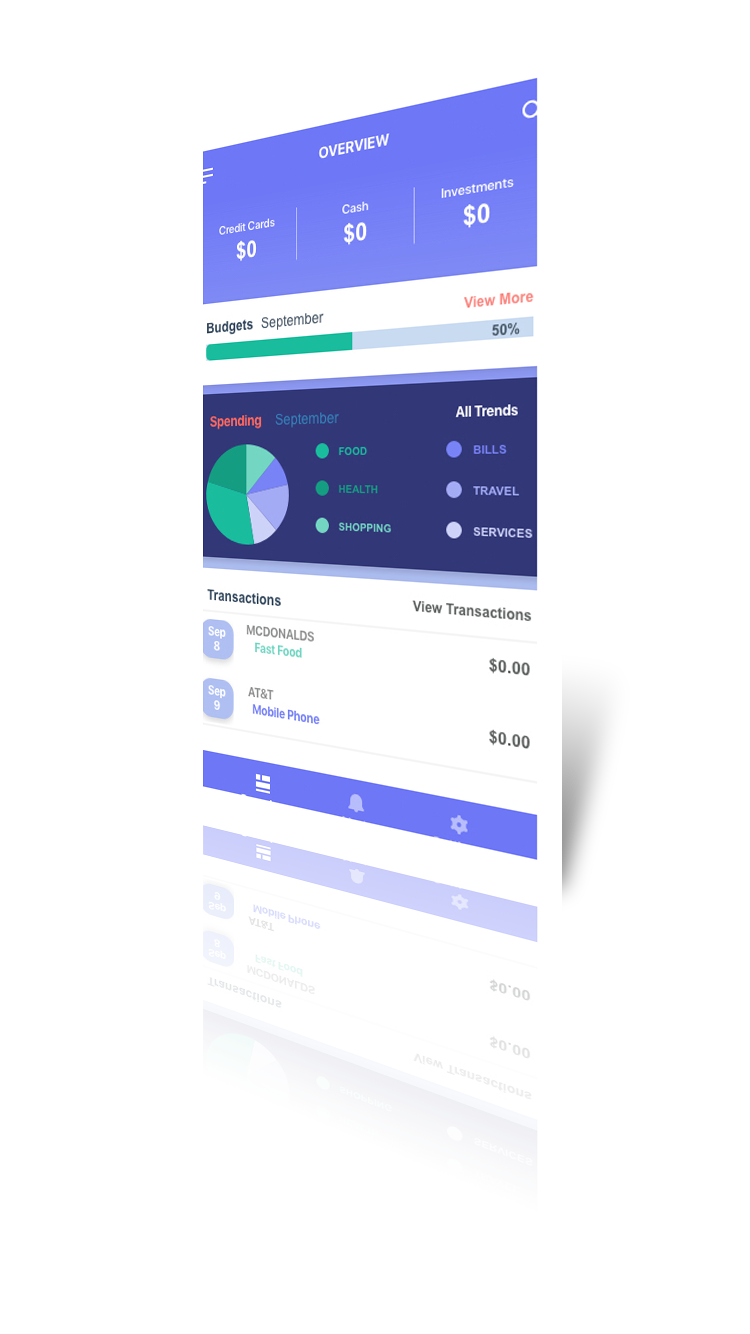 Personal Finance Application Mockup