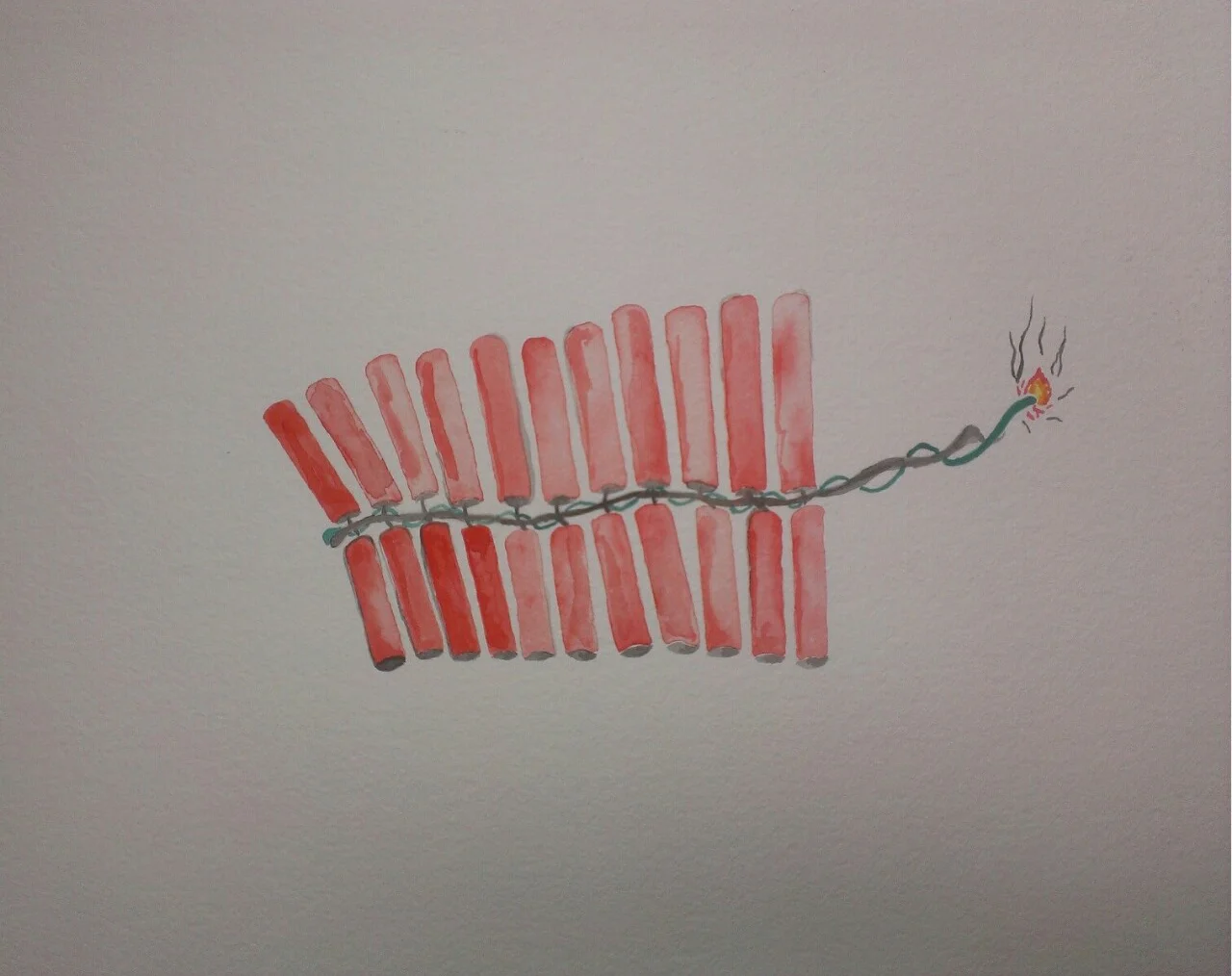 untitled #15 watercolor on paper 22" x 30" 2014
