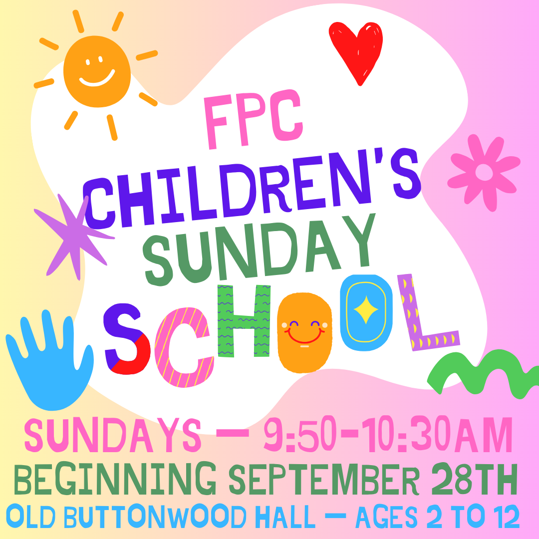 Sunday School Begins