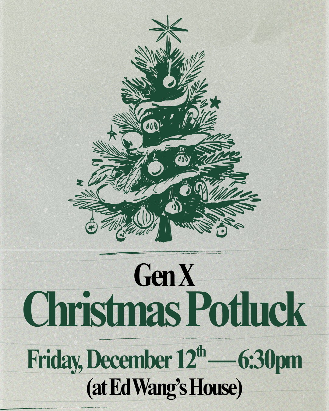 GenX Christmas Potluck