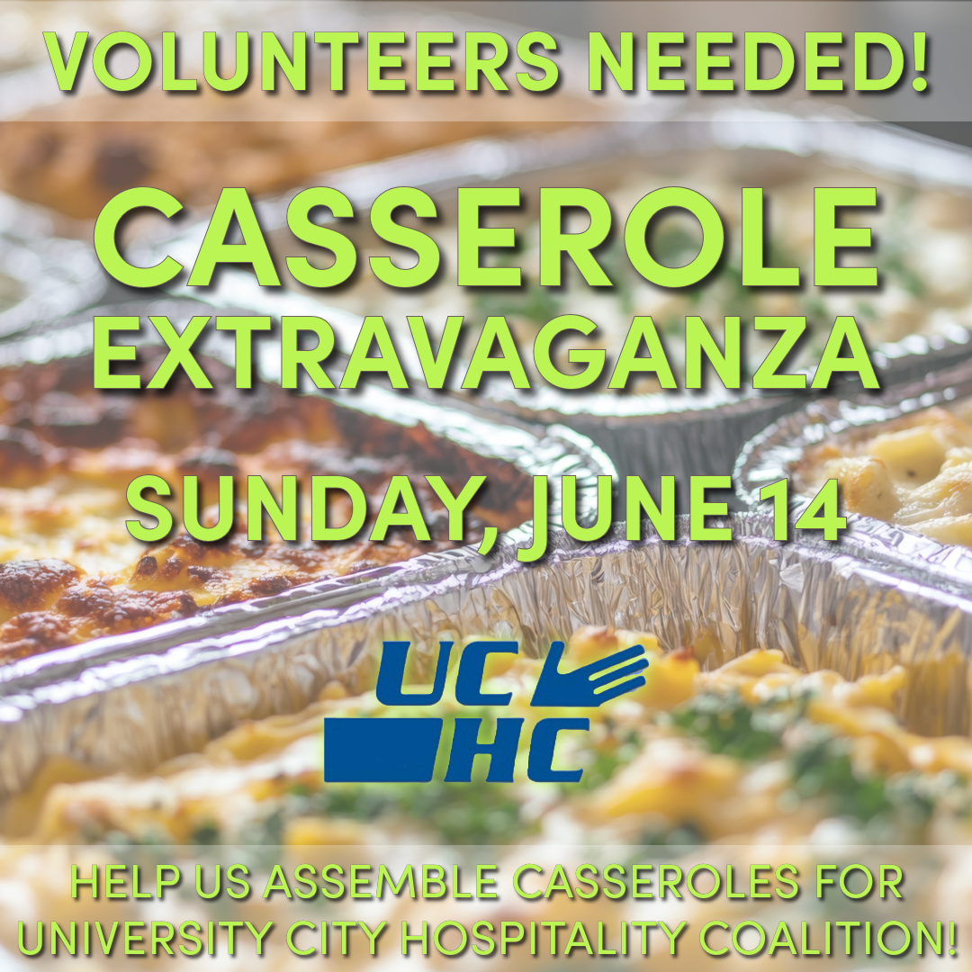 Casserole Extravaganza - Volunteers Needed