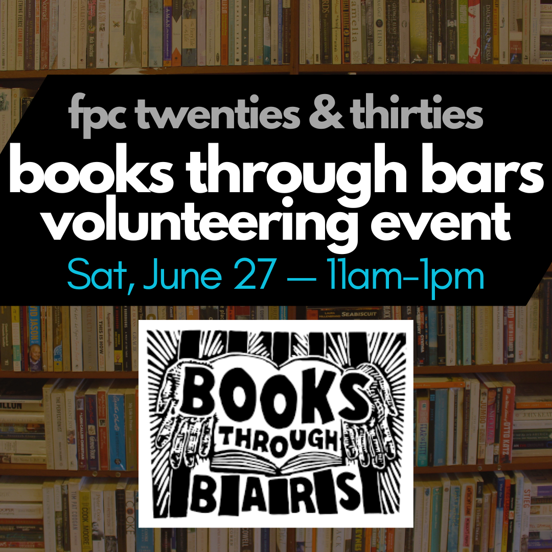 Twenties &amp; Thirties Volunteering @ Books Through Bars