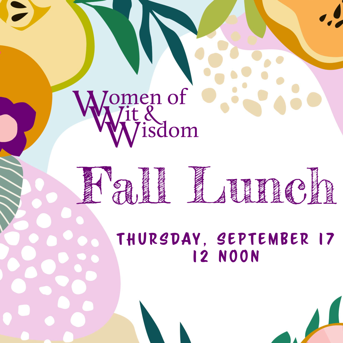 Women of Wit &amp; Wisdom September Lunch