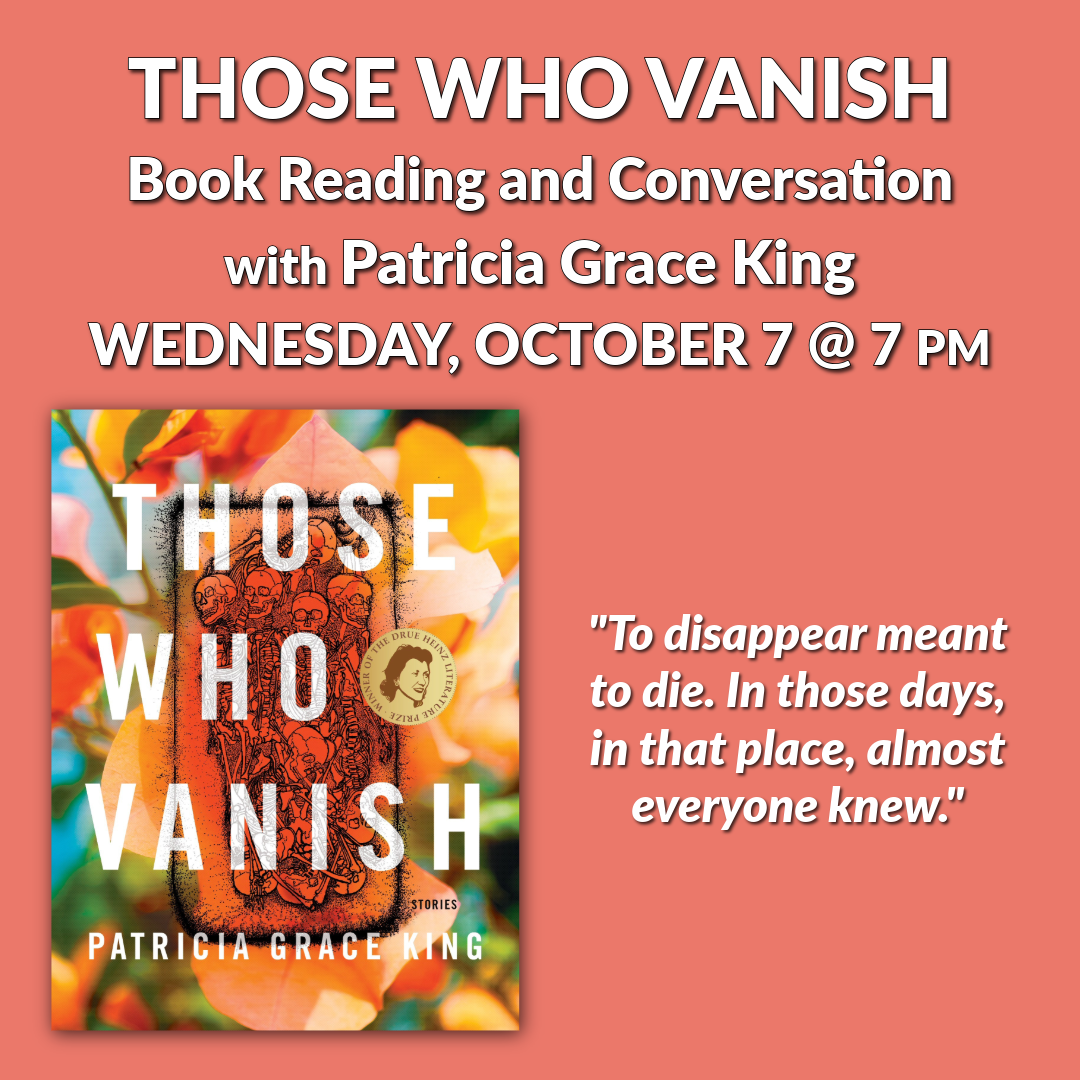 Those Who Vanish - Book Reading and Conversation