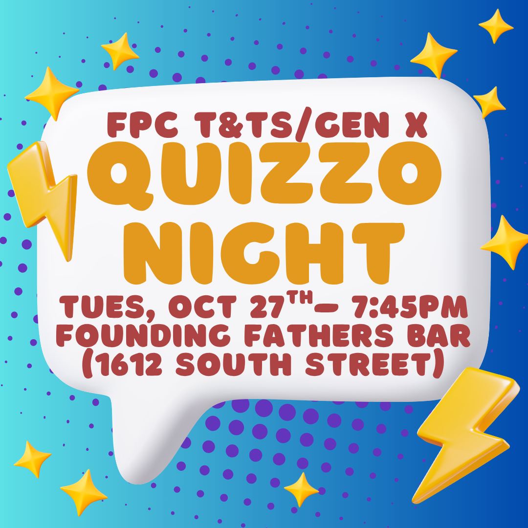 Twenties &amp; Thirties/GenX Quizzo Night