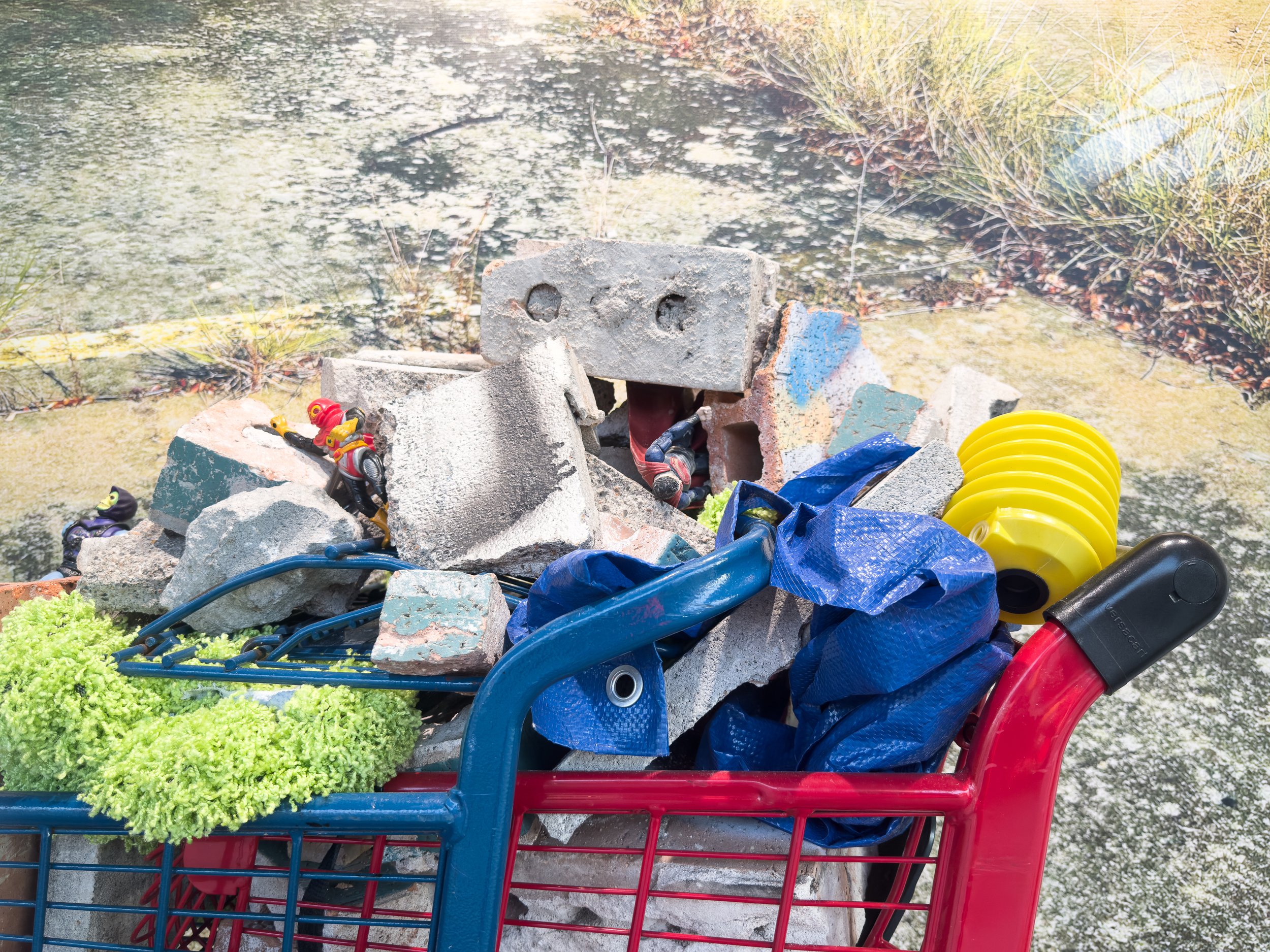 Untitled collaborative window sculpture, detail