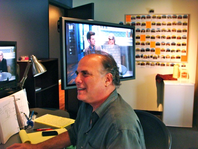Six Week Artist in Residence Editor Jeff Wolf editing A.C.O.D.