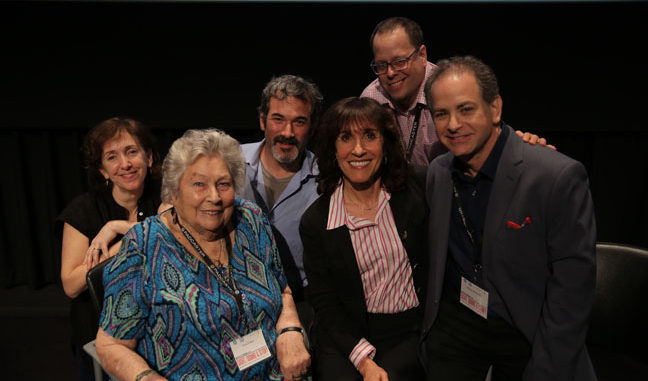 Manhattan Edit Workshop Director of Education Janet Dalton, left, Editor Anne V. Coates, Manhattan Edit Workshop Owner Josh Apter, Author and Moderator Bobbie O'Steen, Manhattan Edit Workshop President Jason Banke and Editor Michael Berenbaum.