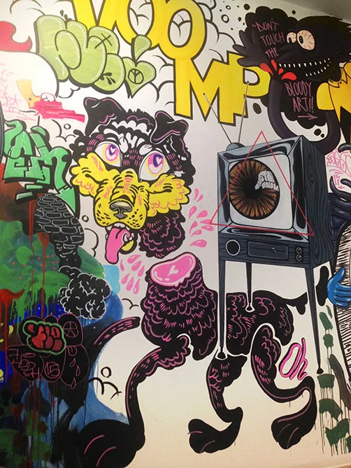 My area of the wall