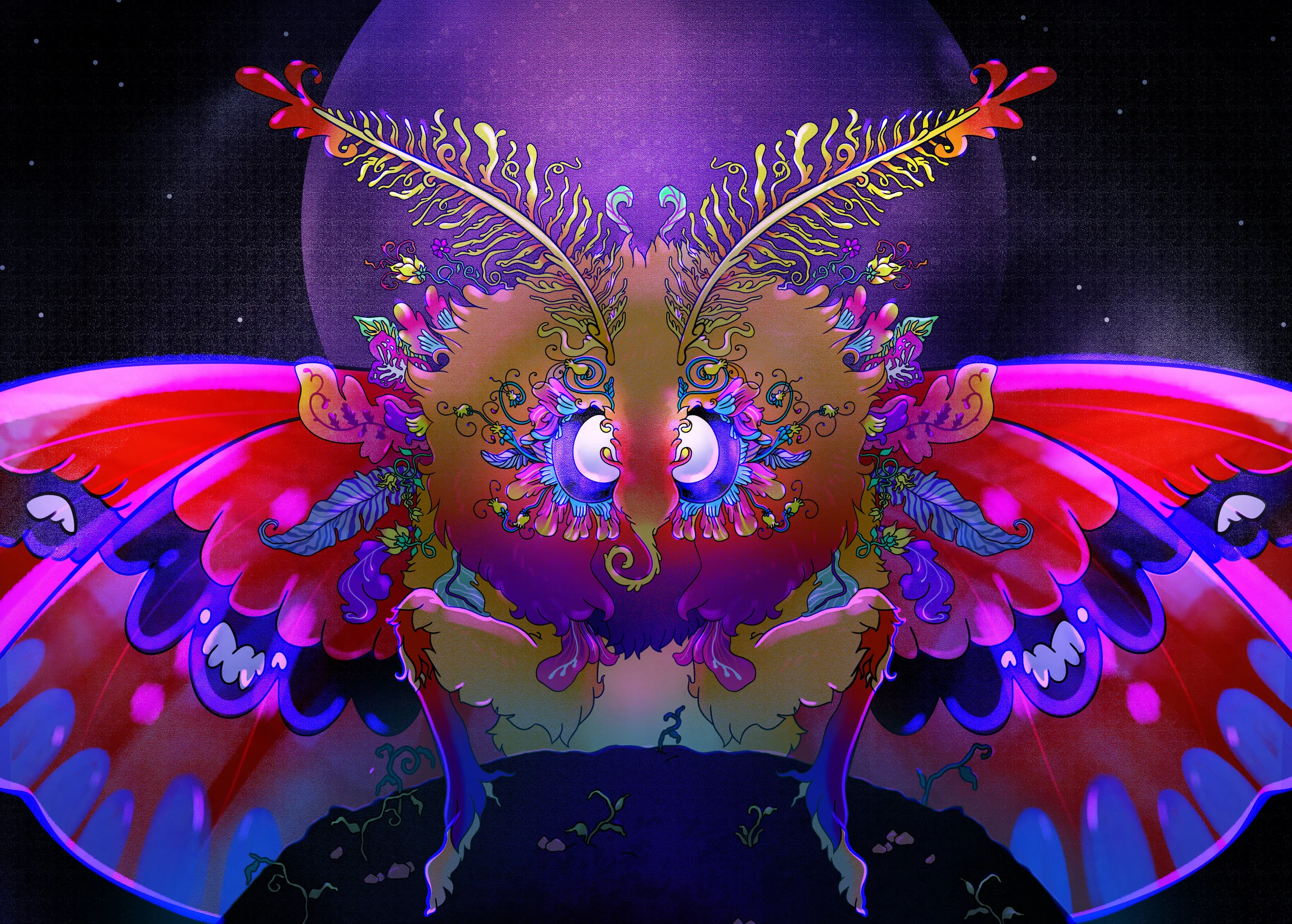 'Drunk on Light' Concept Illustration