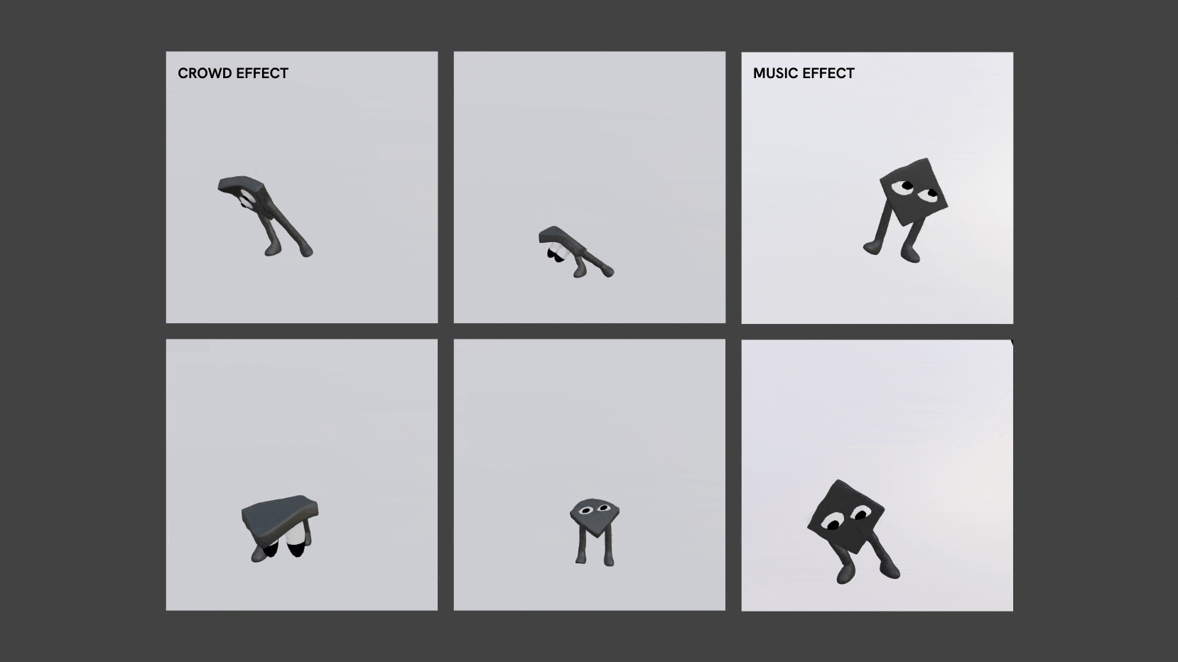 Animation Tests – DICE Fan Dance Loops