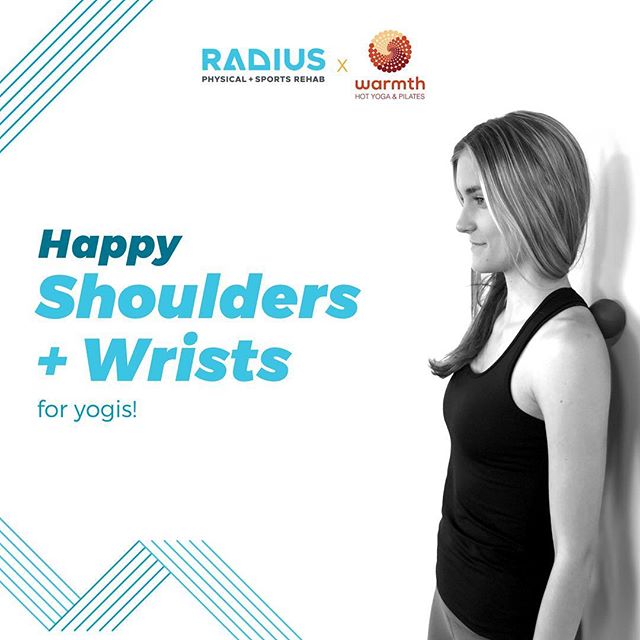 @warmthstudios + @radiusclinic have teamed up to offer Happy Shoulders + Wrists, a workshop designed to help you move efficiently + pain-free on and off your yoga mat. 
Whether you deal with chronic pain or simply want to learn the key alignment and 