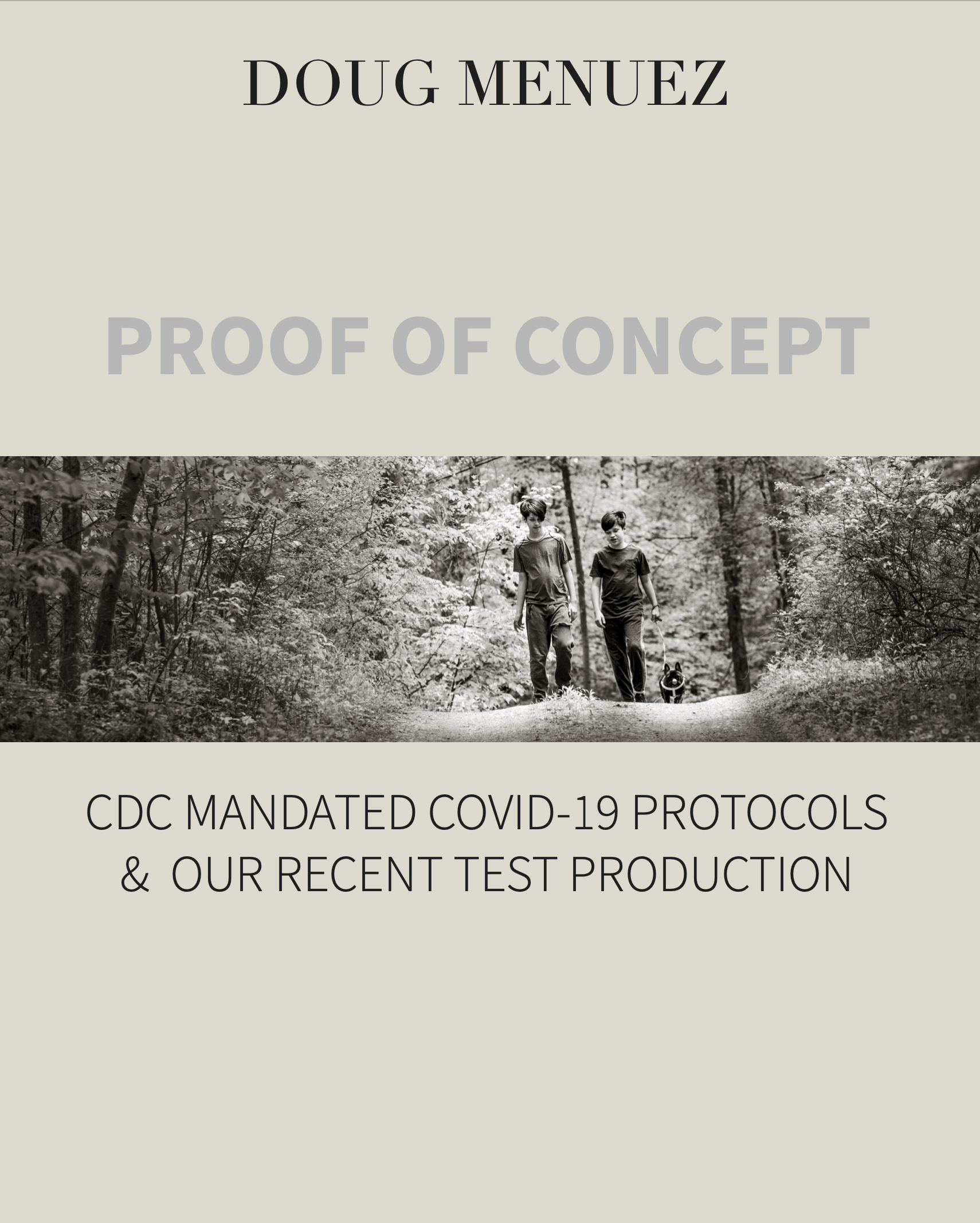 SHELTERING: A COVID-19 CDC SAFETY PROTOCOLS PRODUCTION 