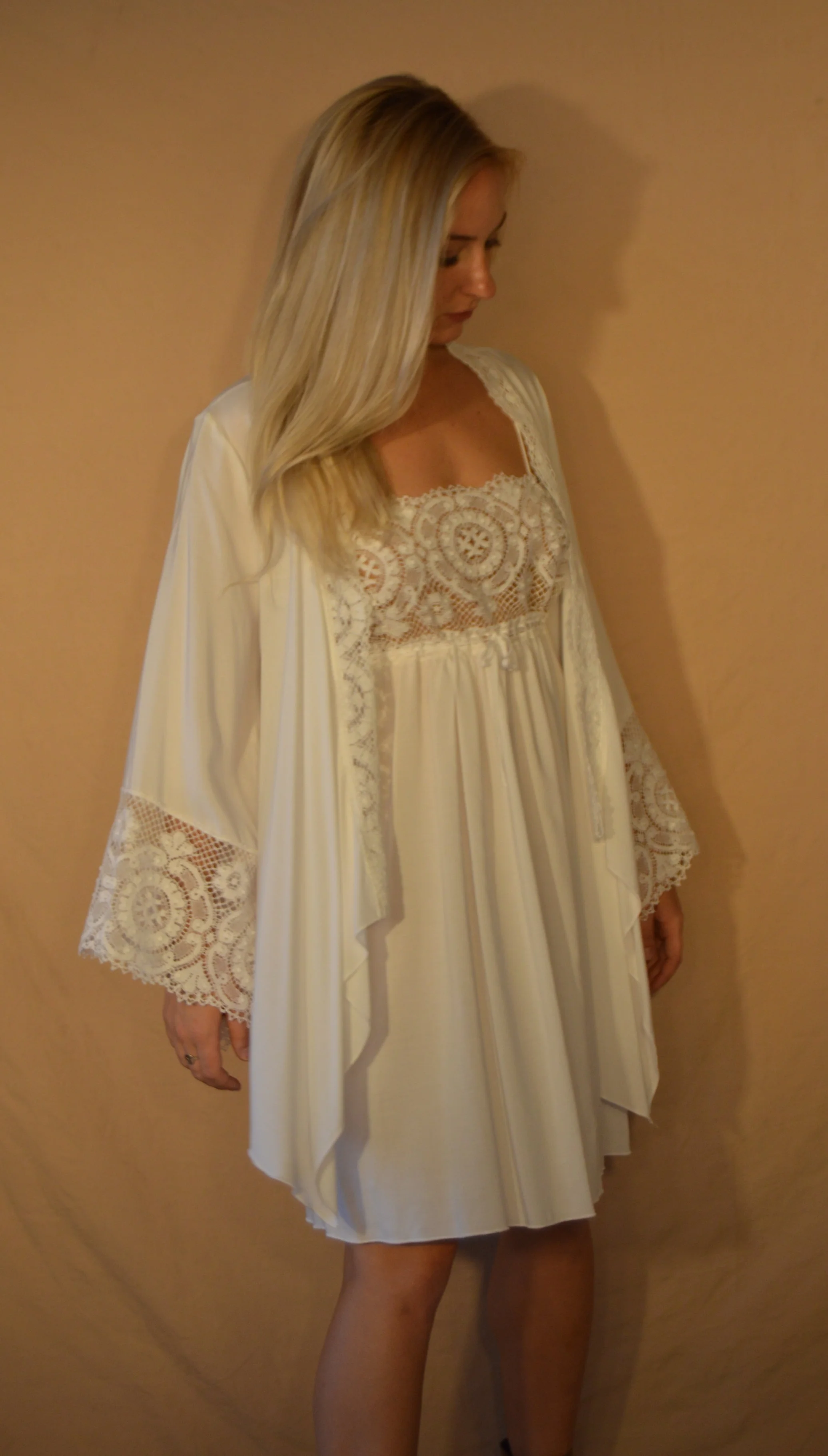 CLUNY LACE DRESS SBD-502-R  SAINTE BLANC