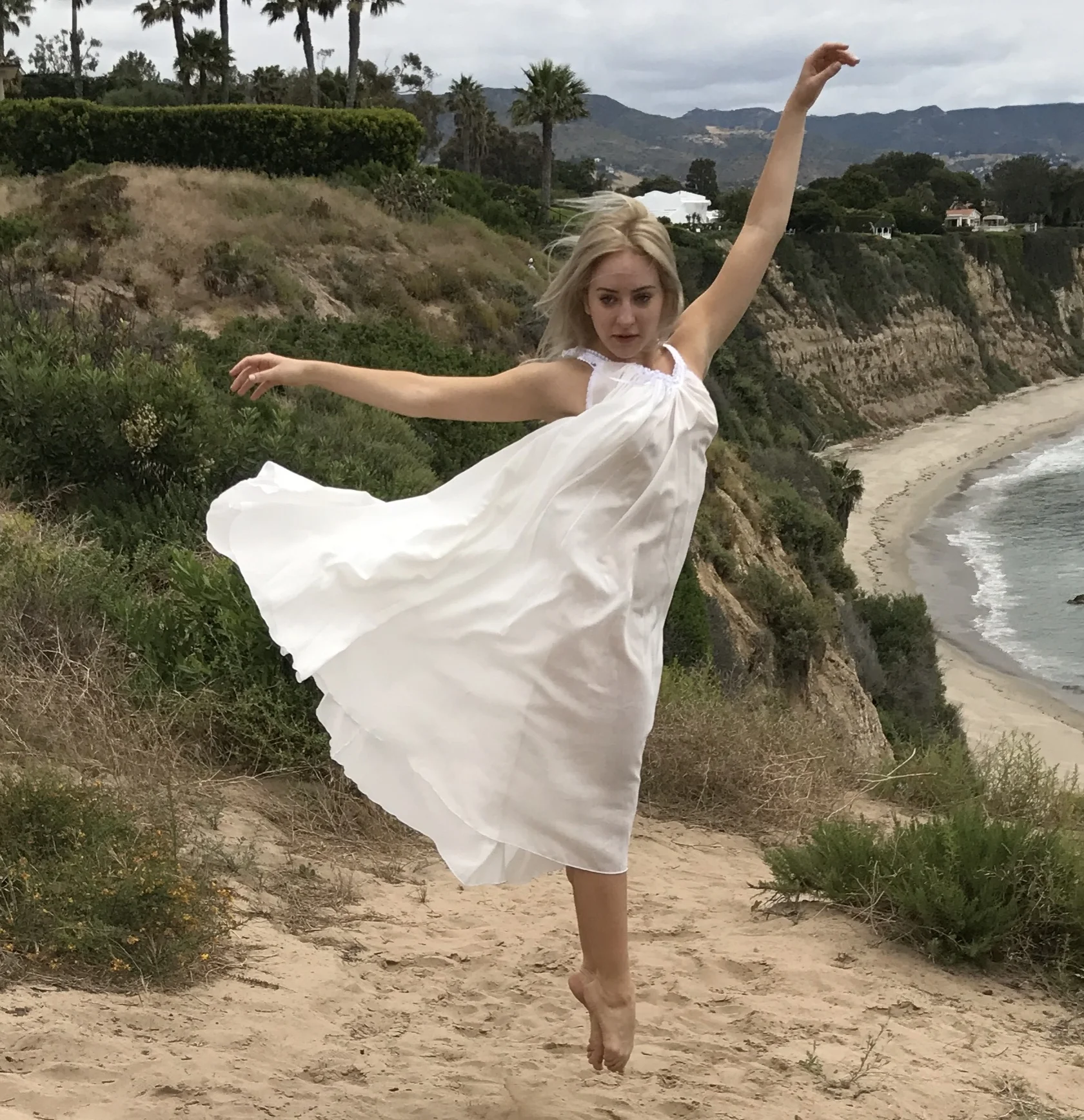 LONG GREEK COTTON GOWN                  SBD-805-C