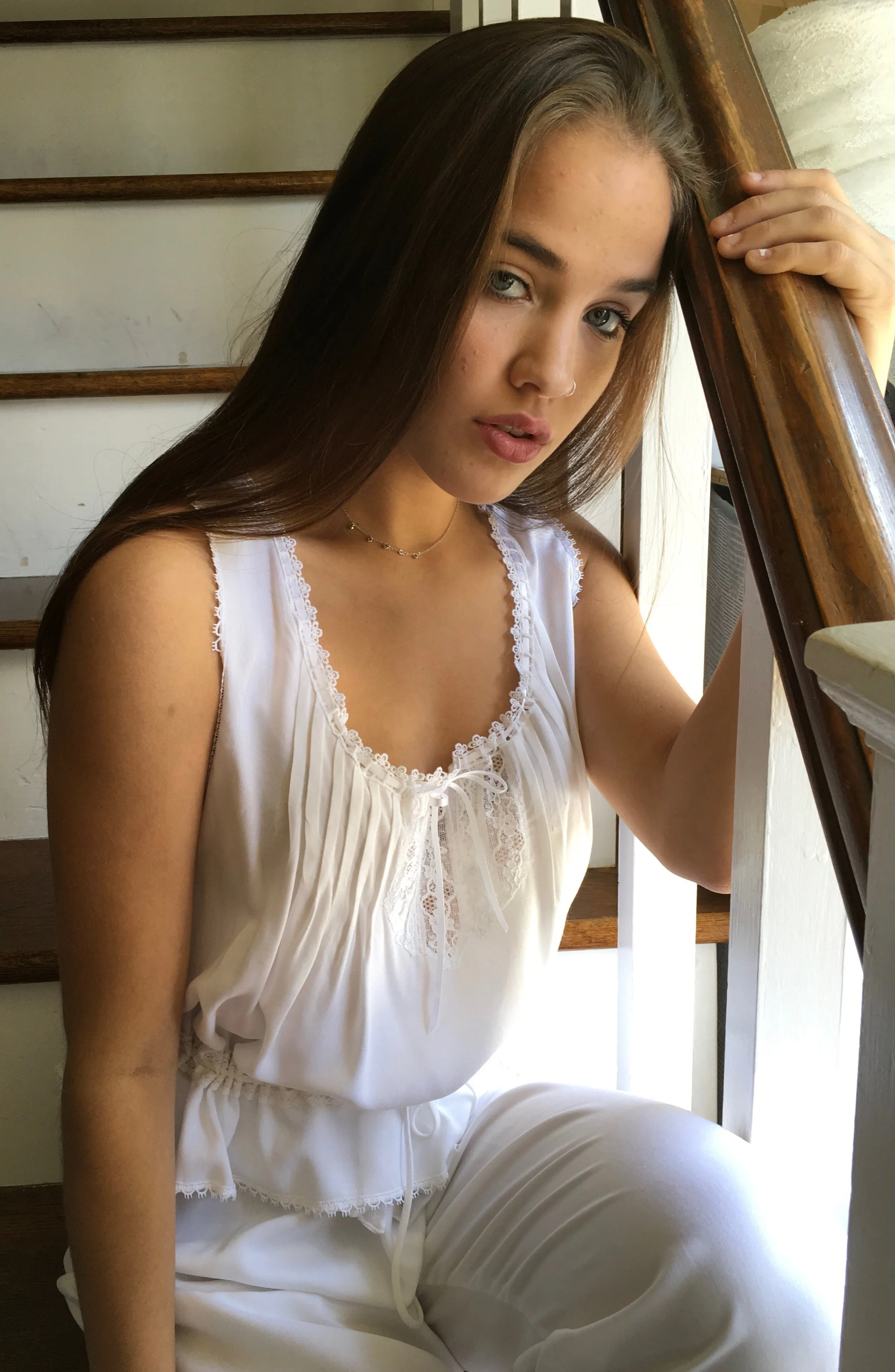 VICTORIAN CAMISOLE                                   SBT-306-R       white