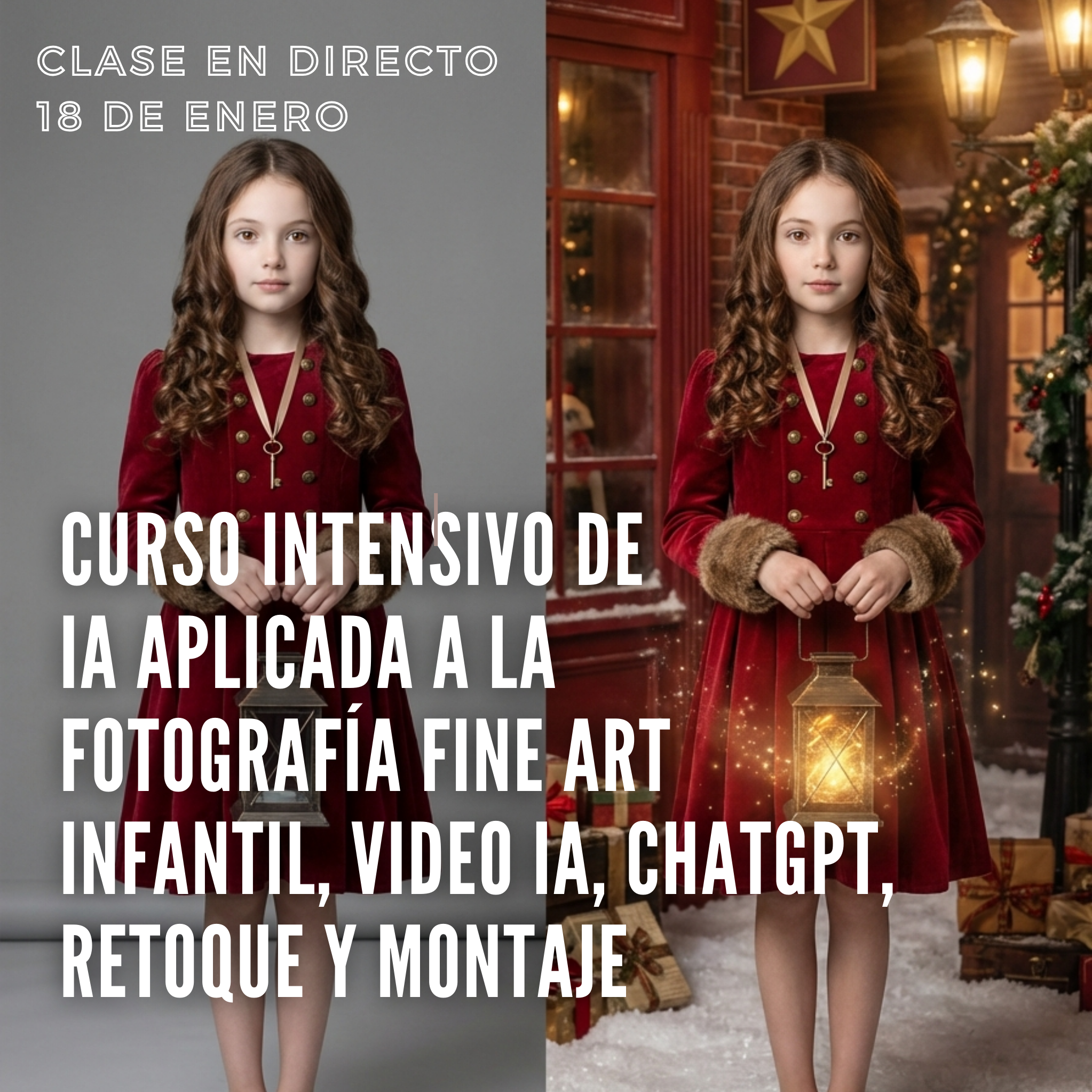 IA APLICADA A LA FOTOGRAFÍA FINE ART INFANTIL, VIDEO, RETOQUE, MONTAJE Y MARKETING