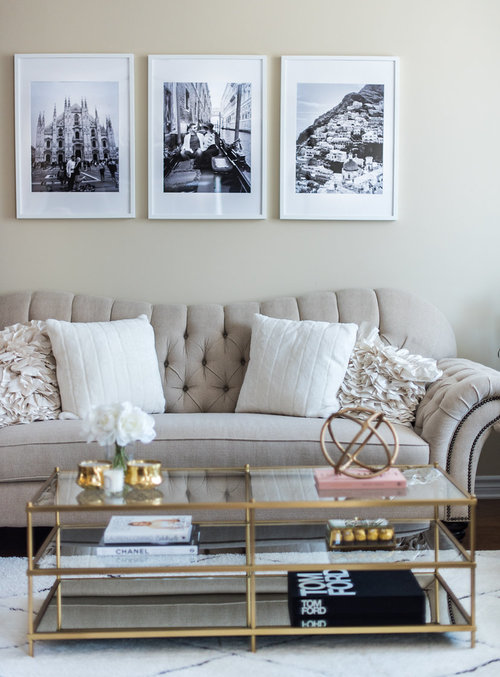 Living Room Tour White Beige Gold, Living Room Gold Accents Ideas