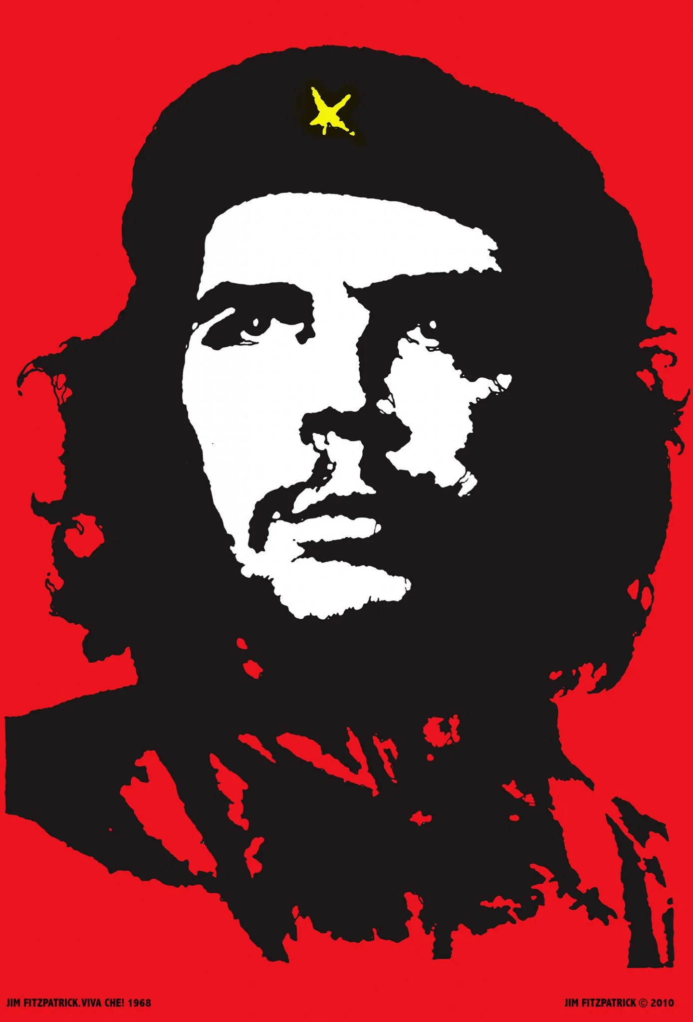 The iconic two-tone poster of Che