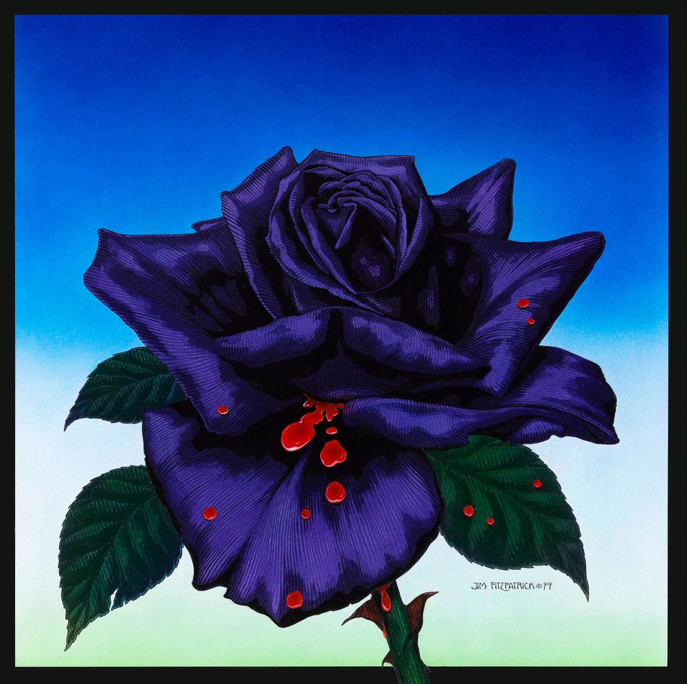 The Black Rose artwork Jim FitzPatrick made for Thin Lizzy