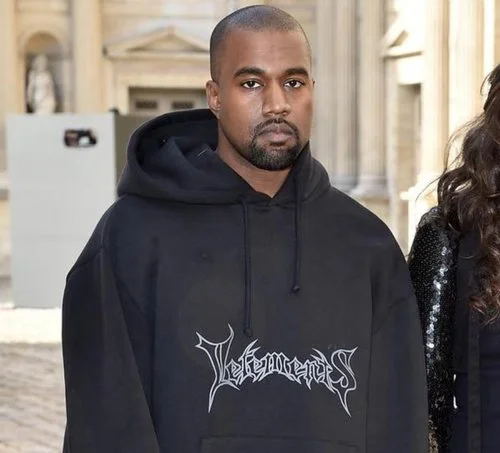 Kanye west during the vetements show in Paris. image courtesy of http://www.acrossthefader.net