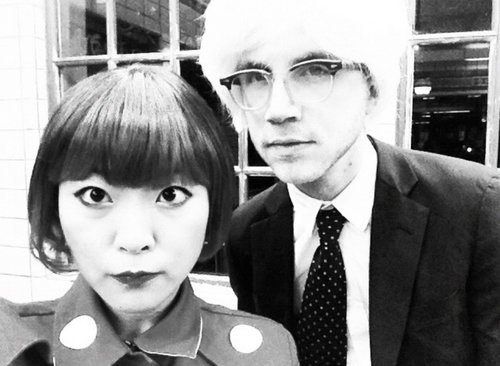 Yayoi with Andy Warhol. Image courtesy of http://www.mapsandfragments.com