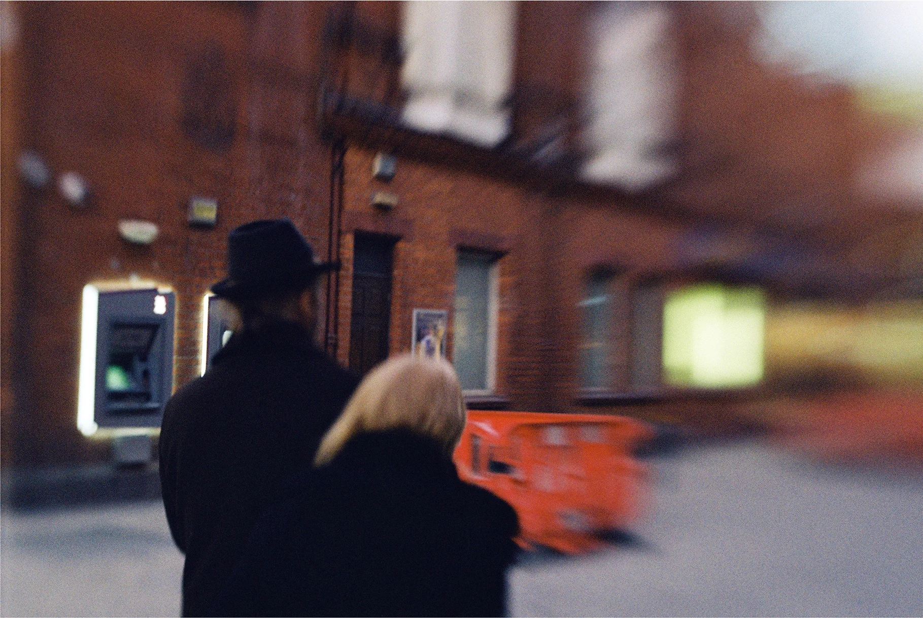 Silhouettes on Dublin's Winter Streets - Rabie Al