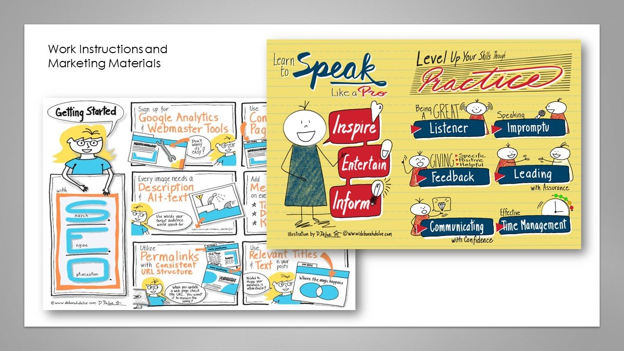 Work Instructions and Marketing Designs