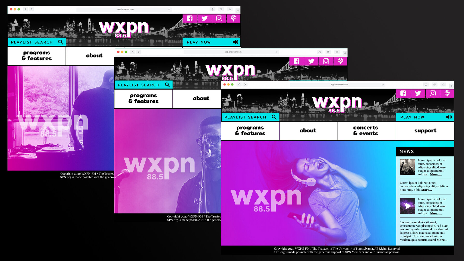 WXPN site redesign