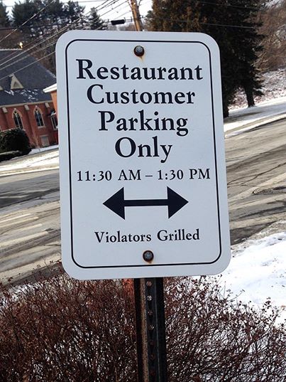 restaurant parking violators grilled.jpg