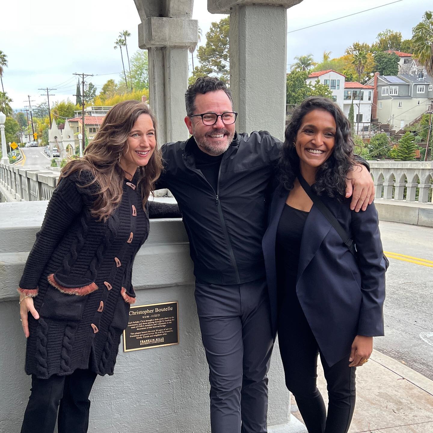 Thank you all who came out to the Chris Boutelle plaque dedication at the Shakespeare Bridge this afternoon. What a great turn out! #fhra #communityfirst #losfeliz #chrisboutelle